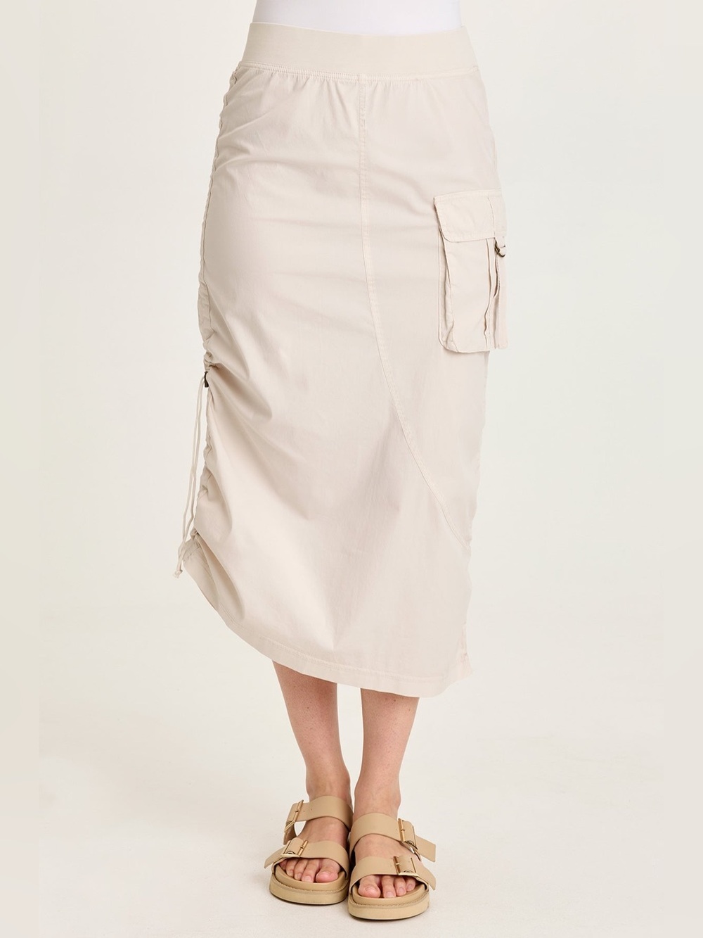 XCVI Bindi Poplin Side Cinch Midi